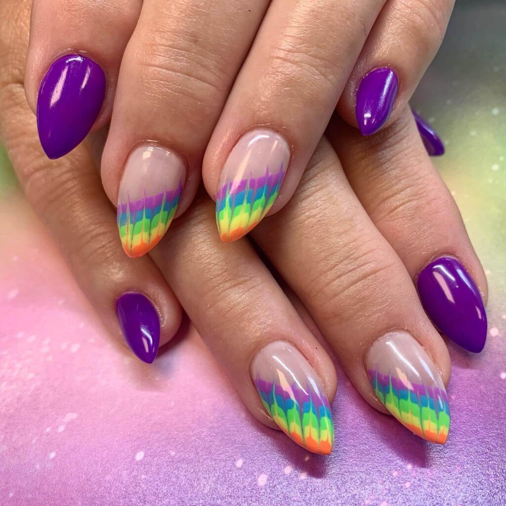 Tie-Dye Nails